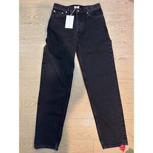 NWT Filippa K Baggy Tapered Jeans Charcoal B High Rise Denim 30137 Size 28